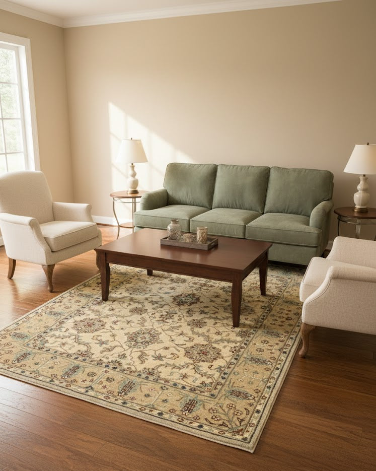 Persian-Inspired. Modern Defined. Turkish Made Rug, size 5" x 7' 4" (o) tufted