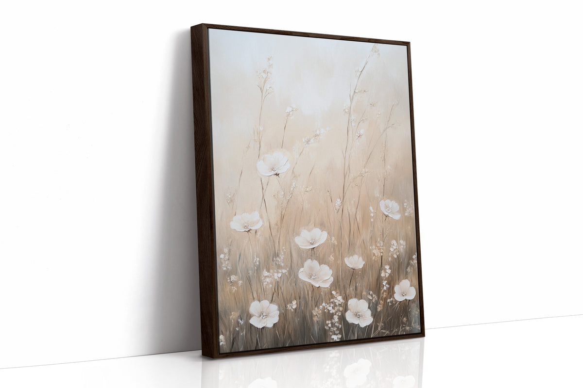 Serenity in Beige Blossoms