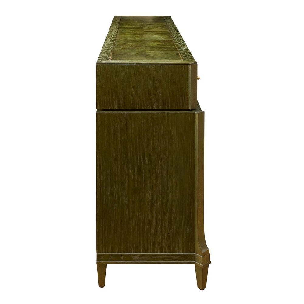 Virelle Olive Burl 9-Drawer Dresser