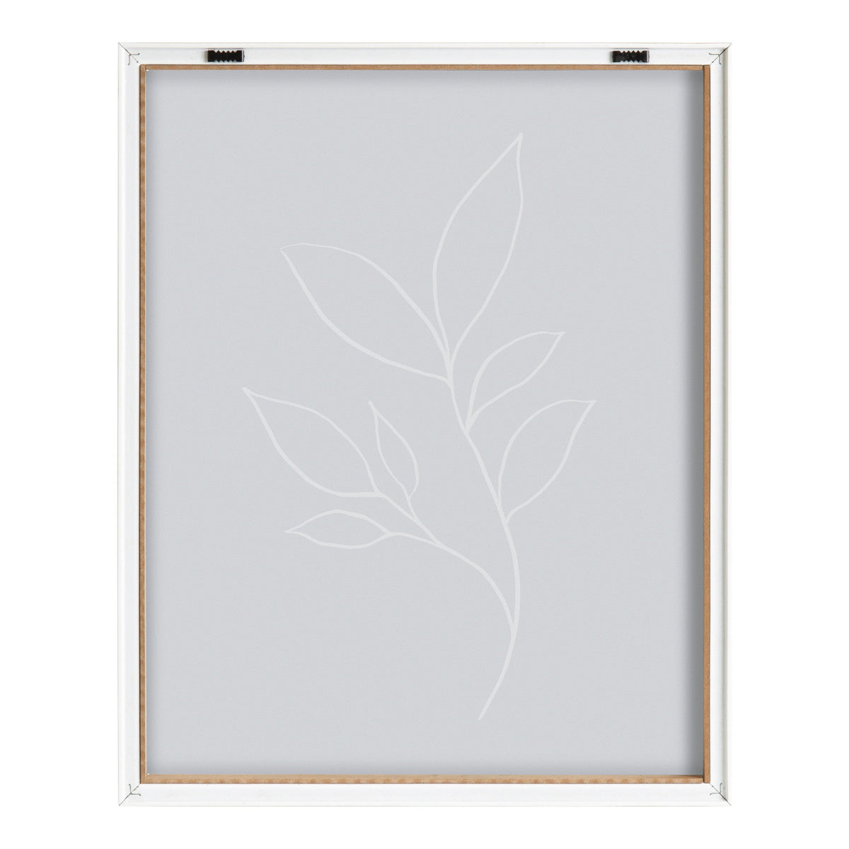 Blake Modern Blue Botanical Line Sketch Print 3 Framed Printed Glass by The Creative Bunch Studio