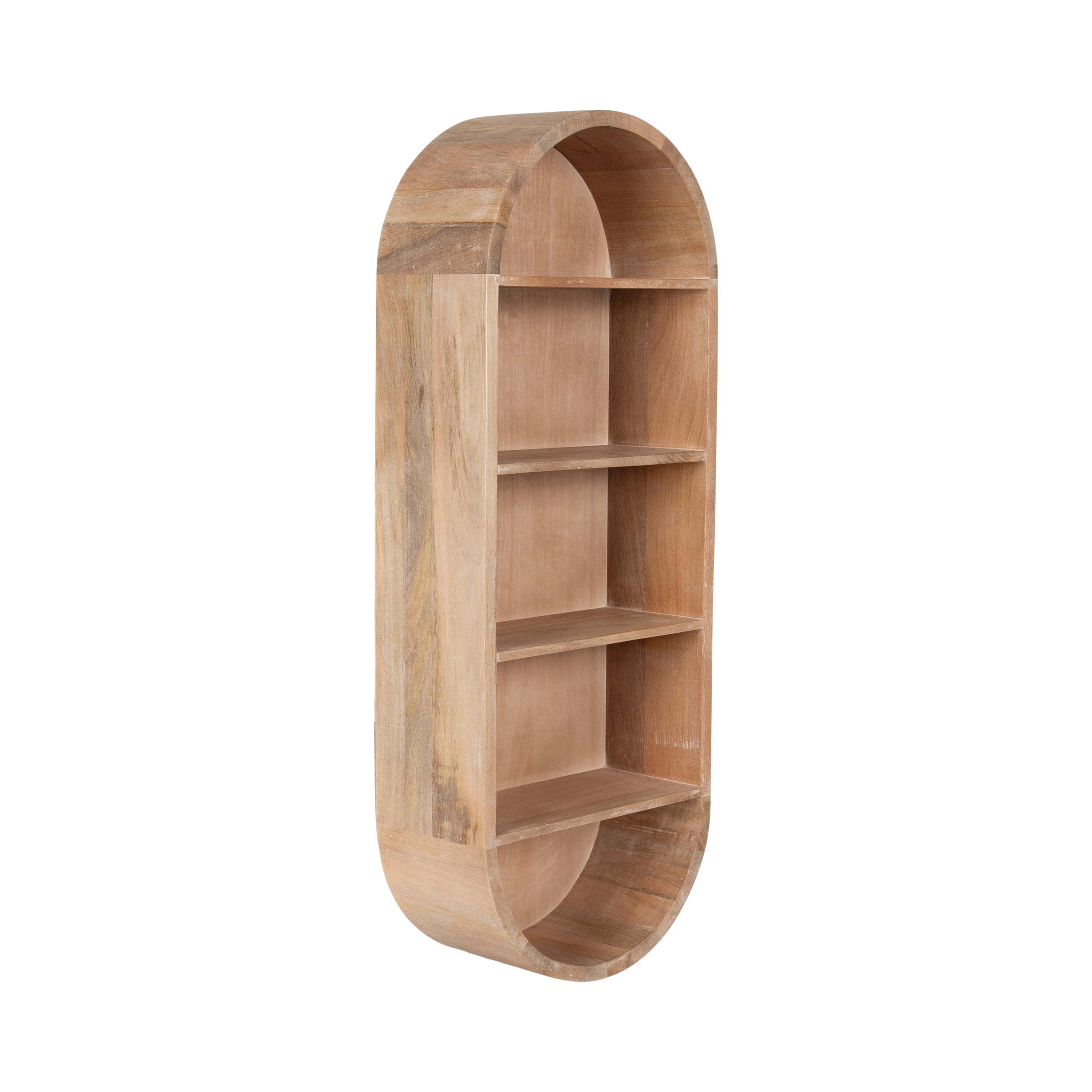 Hutton Wood Capsule Wall Shelf