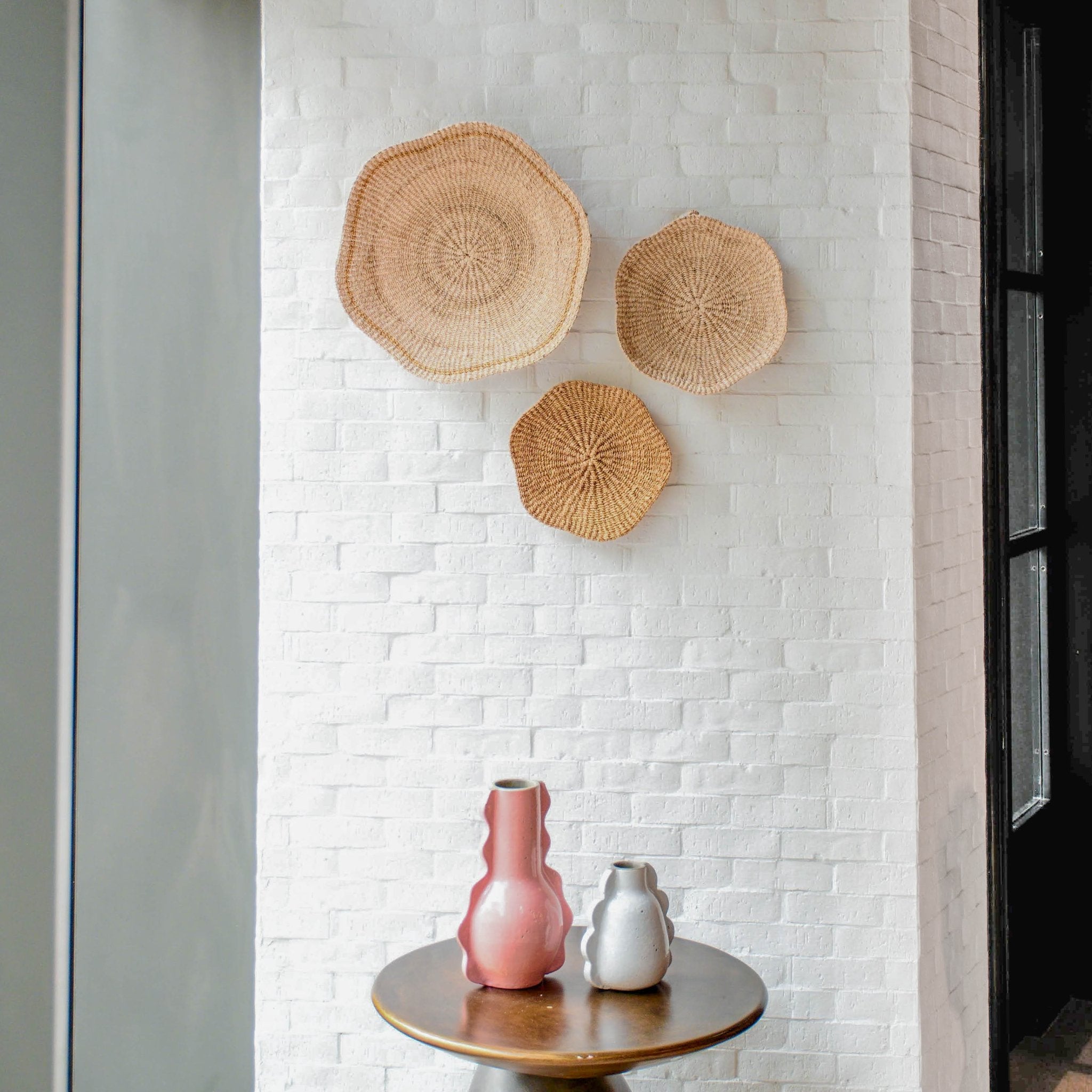 Scallop Wall Baskets, Large - Wall Baskets | LIKHÂ