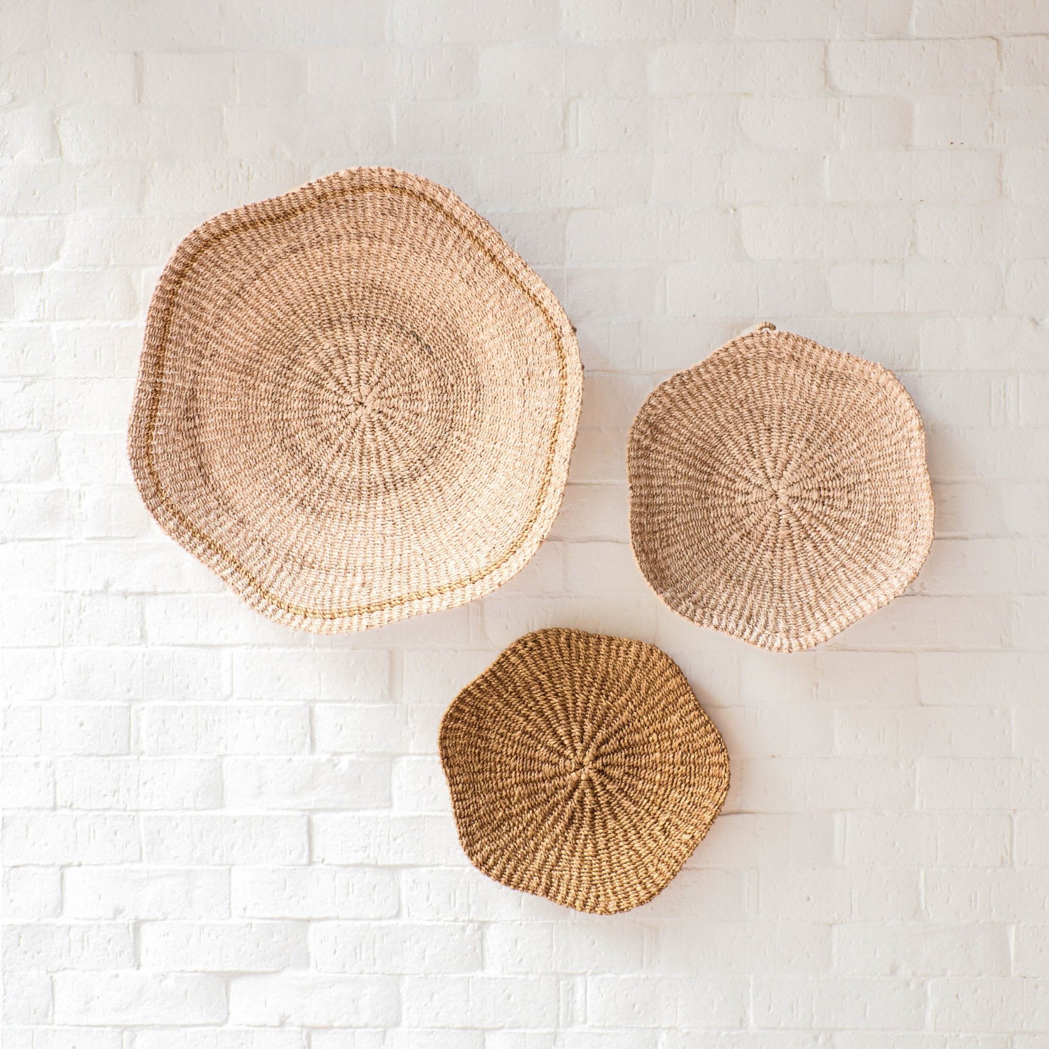 Scallop Wall Baskets, Small - Wall Baskets | LIKHÂ