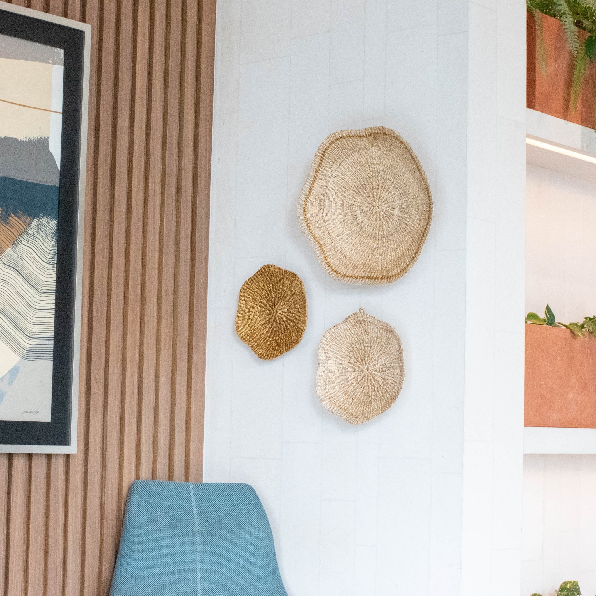 Scallop Wall Baskets, Small - Wall Baskets | LIKHÂ