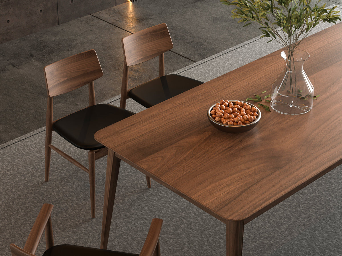 Isabella Mid Century Dining chair - Solid American Black Walnut