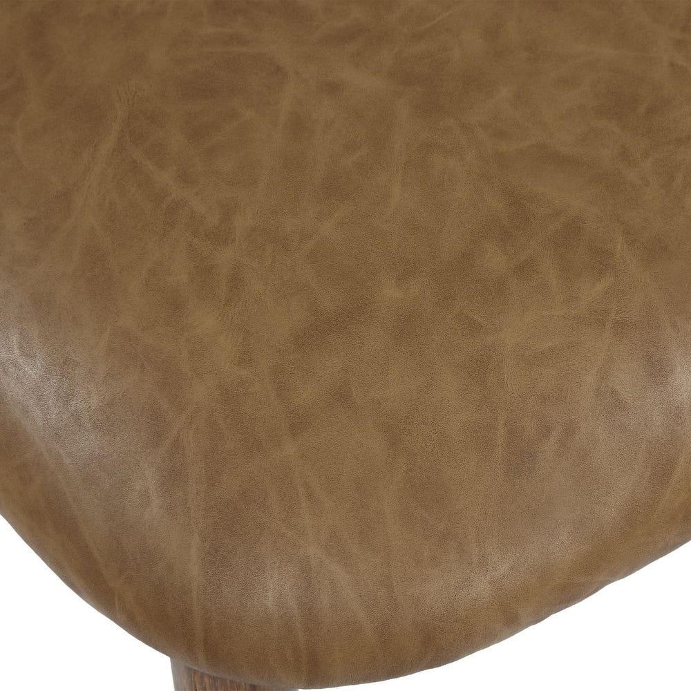 Waverly Camel Upholstered & Walnut Armless Dining Chair (Set of 2)