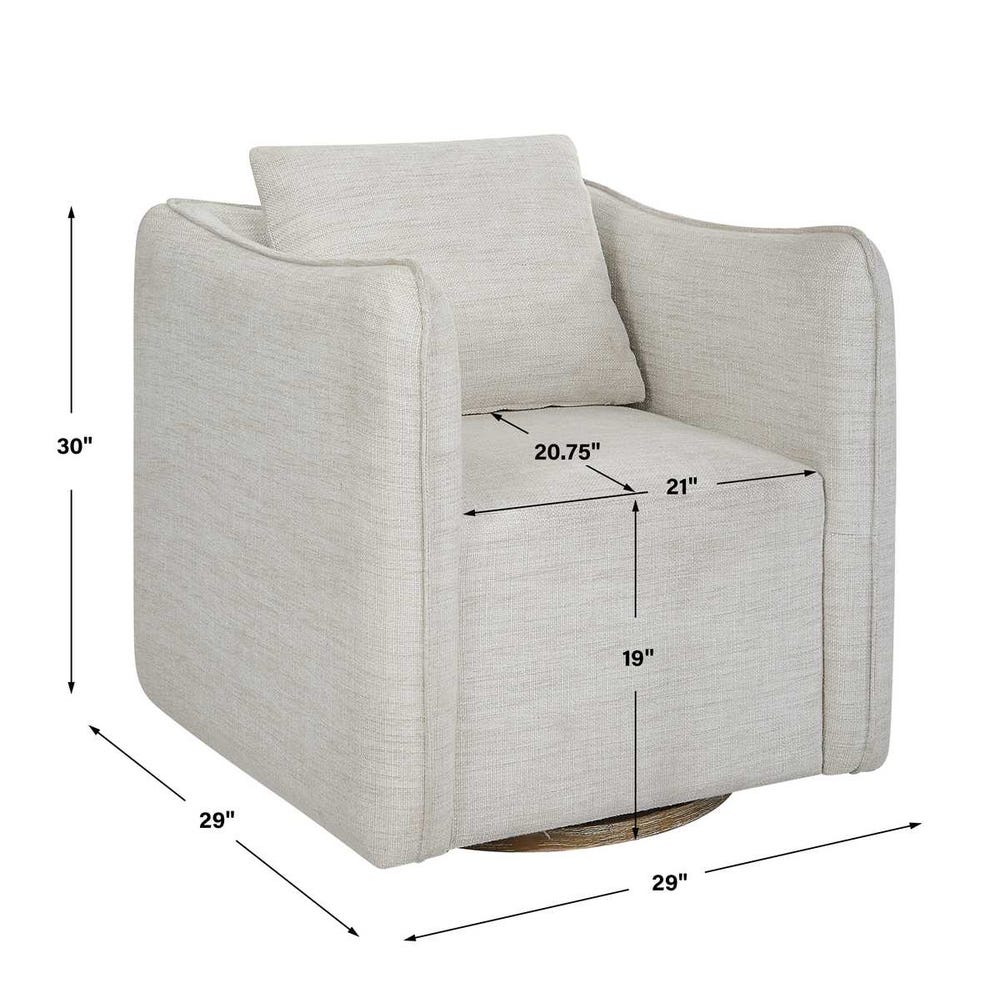 The Beckett Tweed Swivel Chair