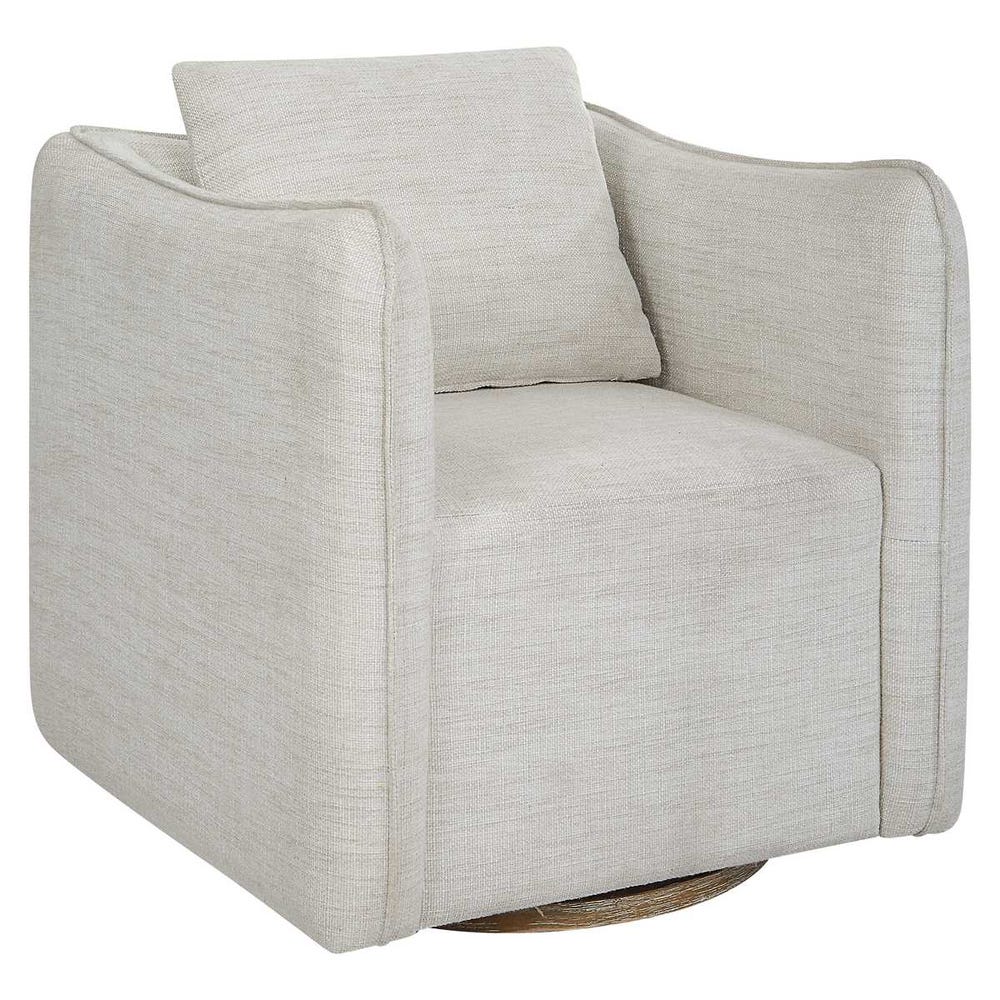 The Beckett Tweed Swivel Chair