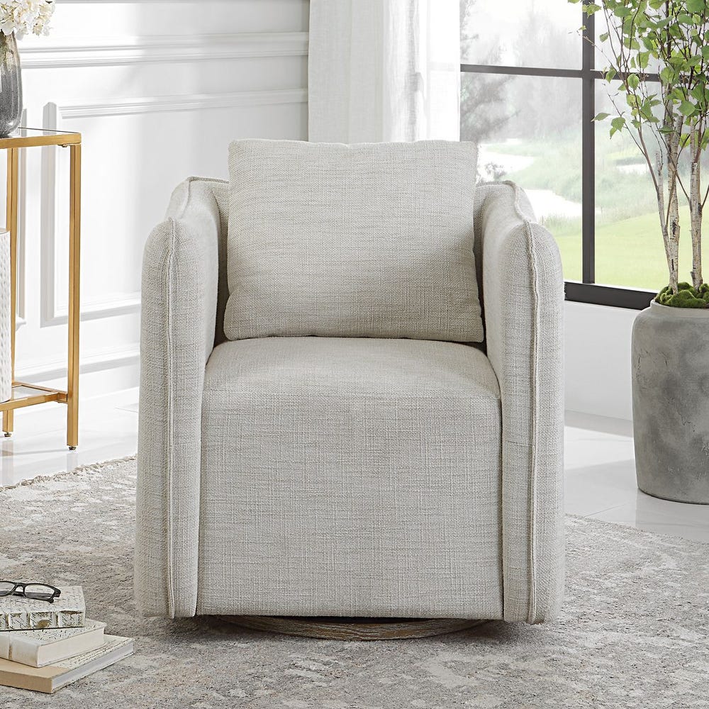 The Beckett Tweed Swivel Chair