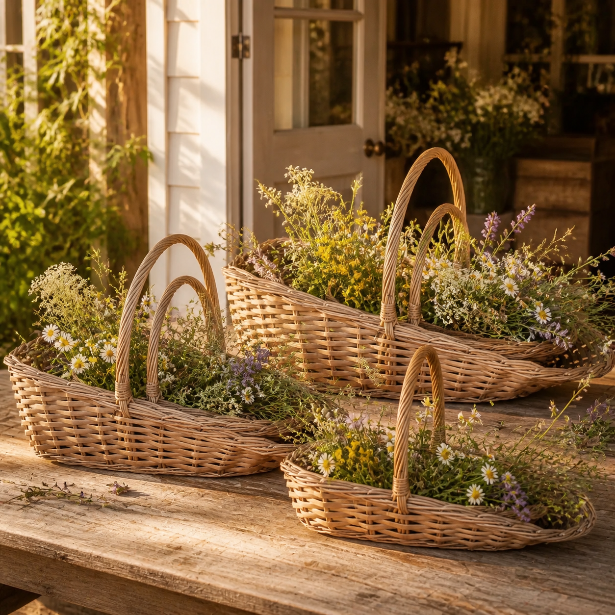 Flower Picking Basket - Set of 3