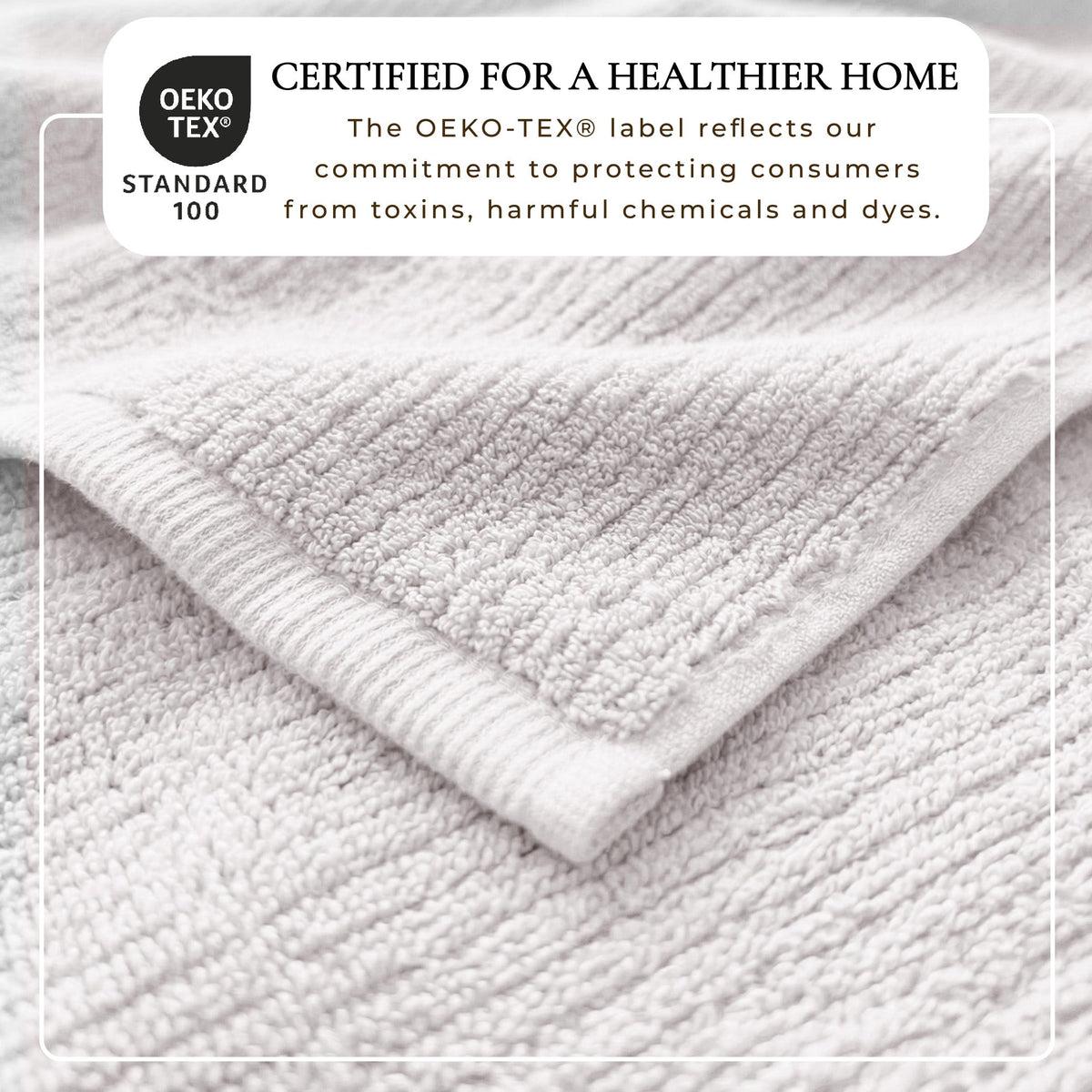 Turkish Cotton Ribbed 6-Piece Bath Towel Set - Georgiana Collection