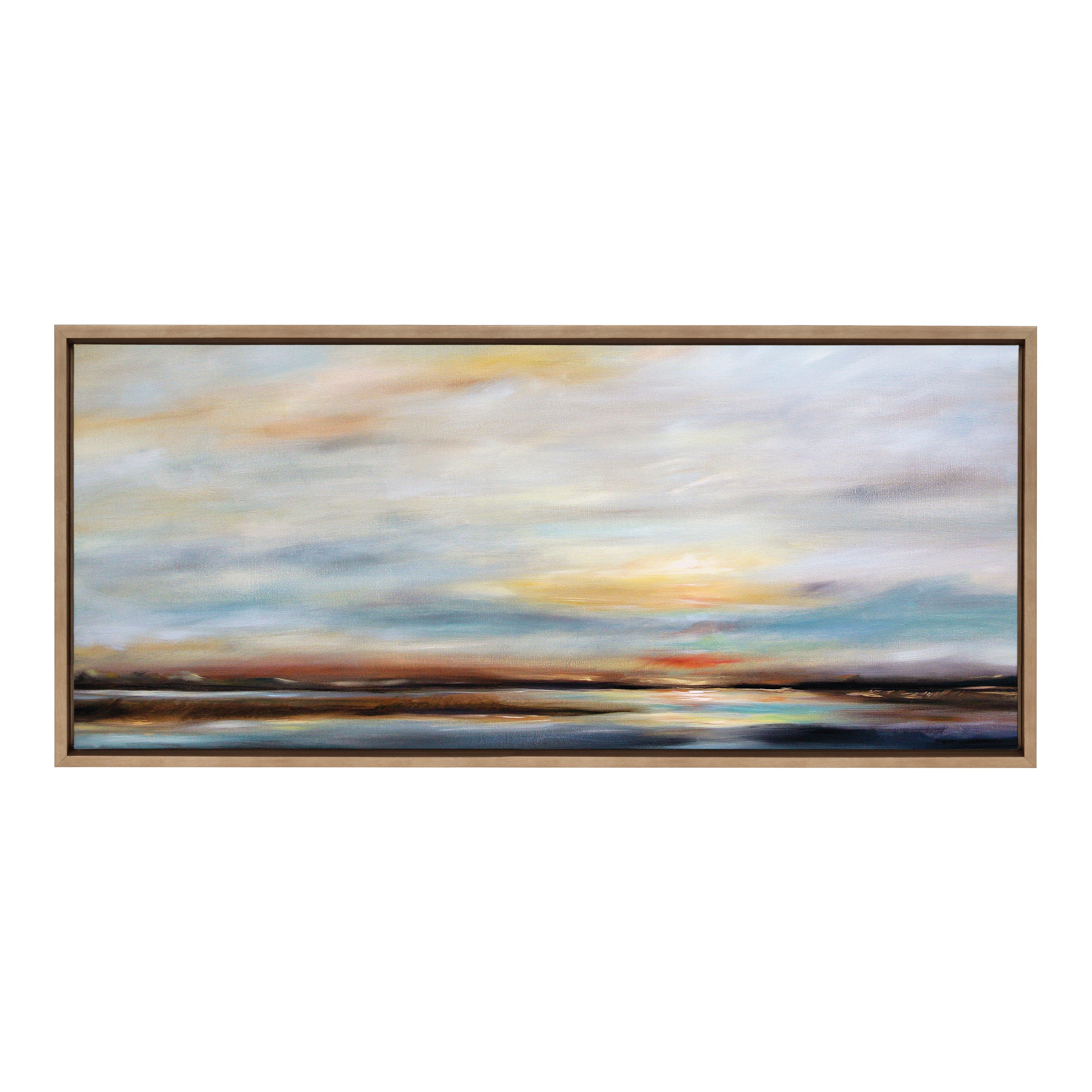 Sylvie Carolina Sunset Framed Canvas by Mary Sparrow