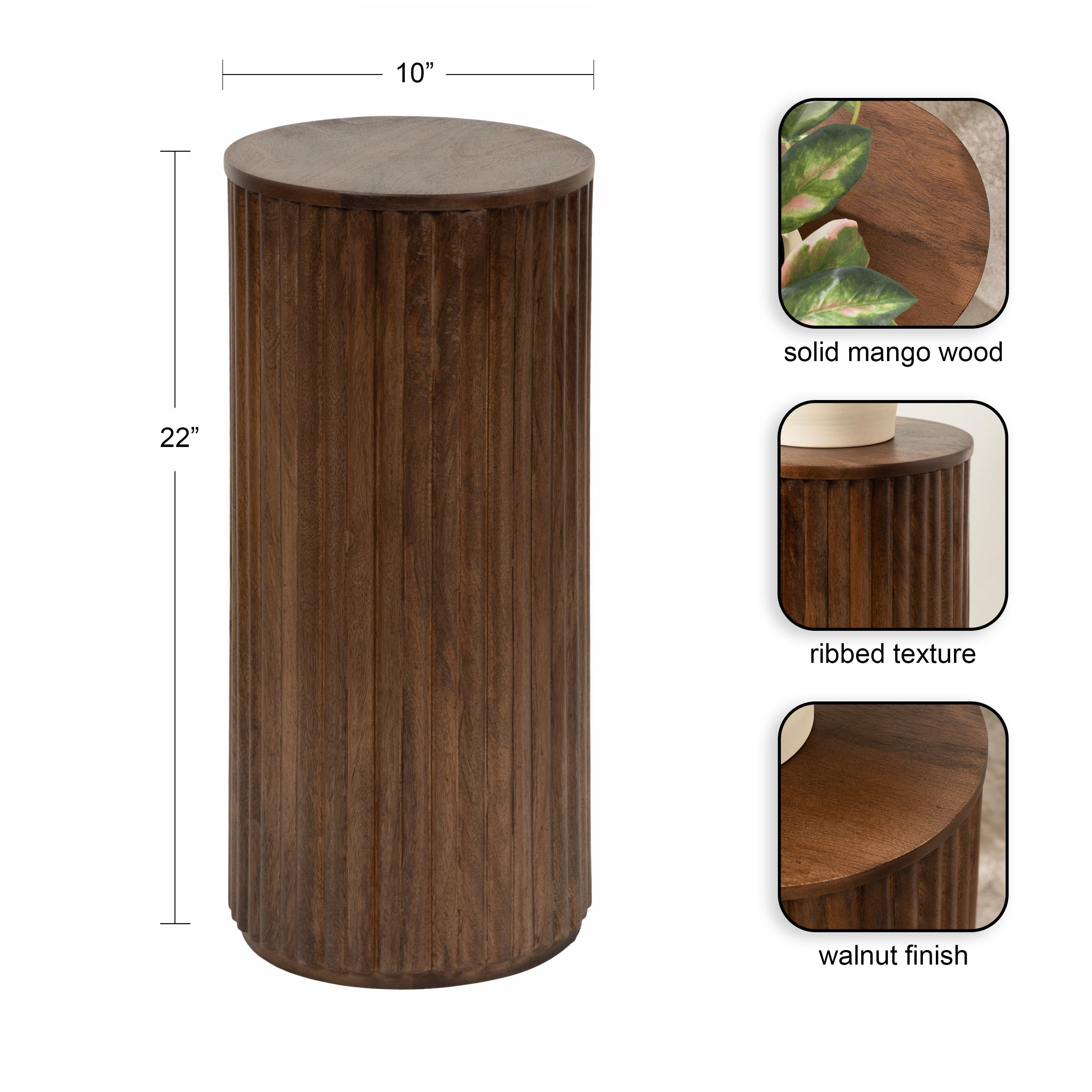 Reid Wood Drink Table