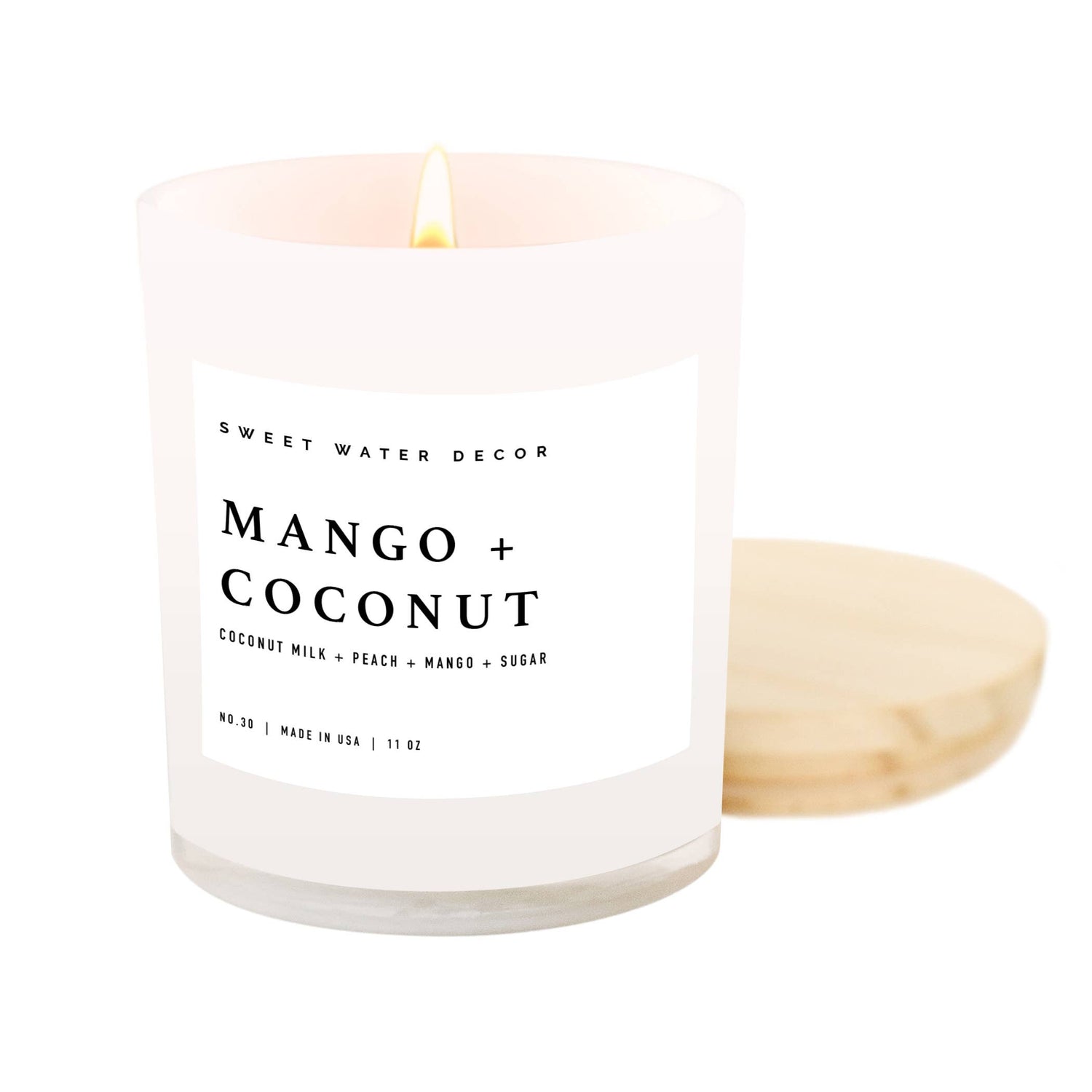Mango and Coconut 11 oz Soy Candle