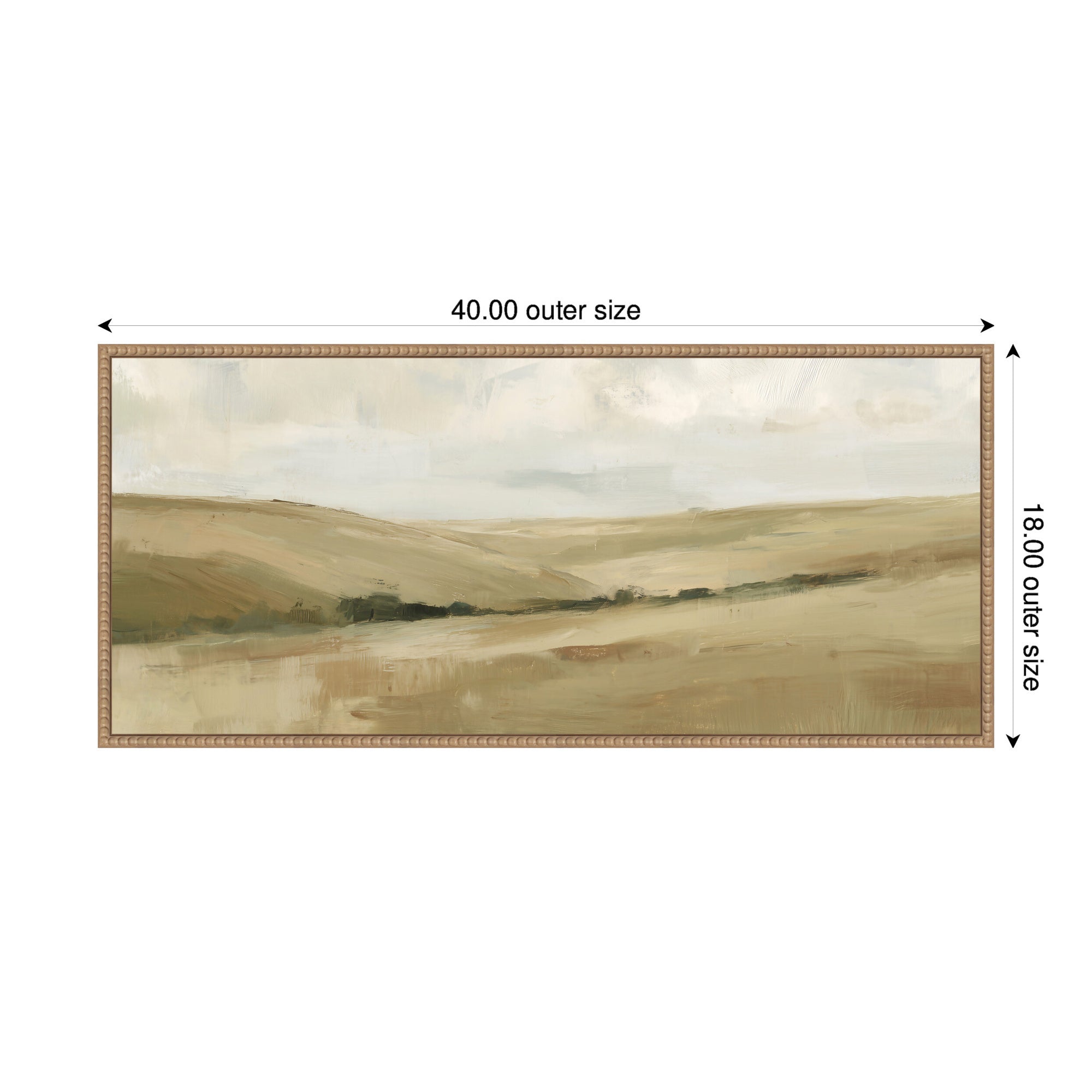 Whispering Meadows II Panel by Amy Lighthall Framed Canvas Wall Art Print