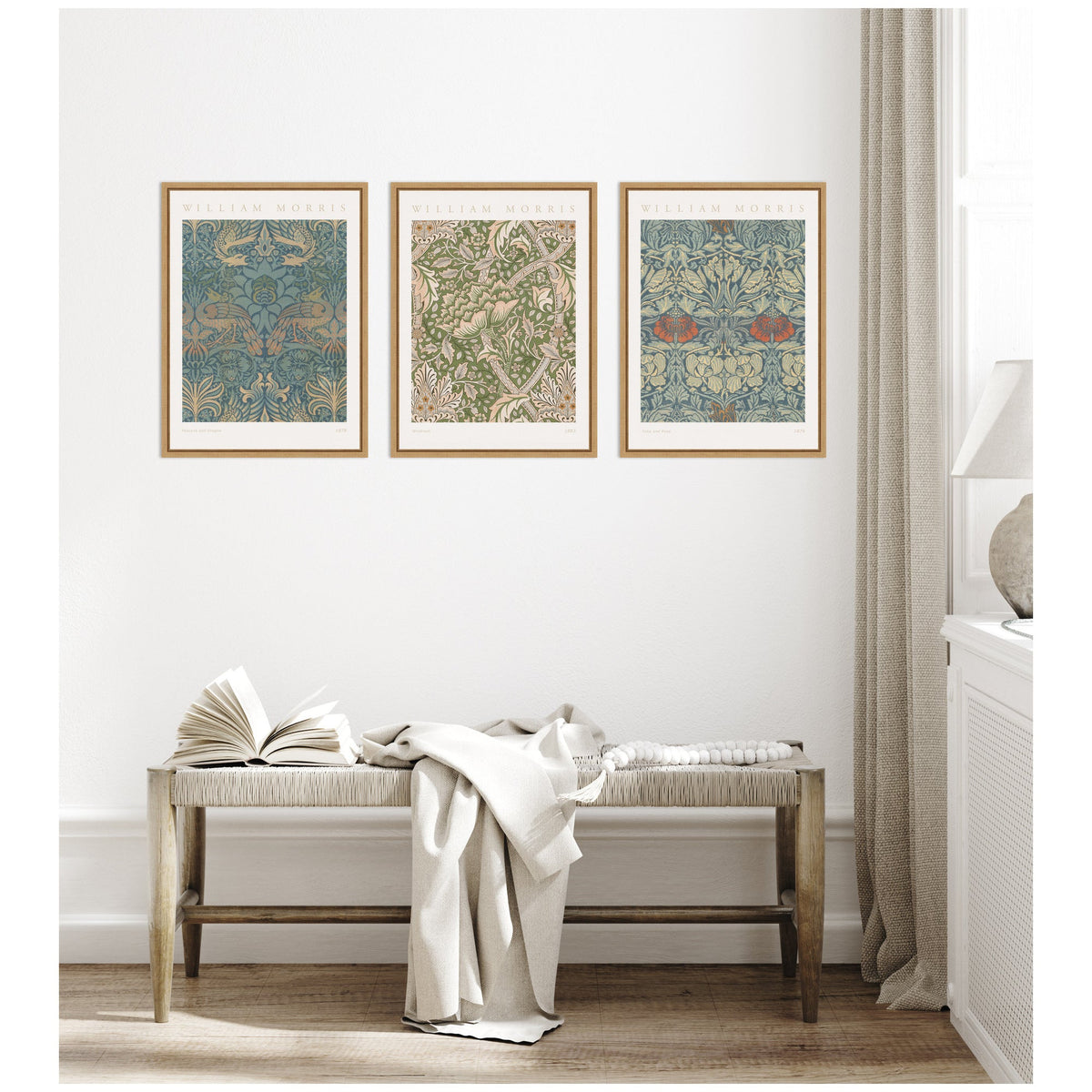 Sylvie William Morris Posters - 3 Piece Framed Canvas Art Set by The Art Institute of Chicago