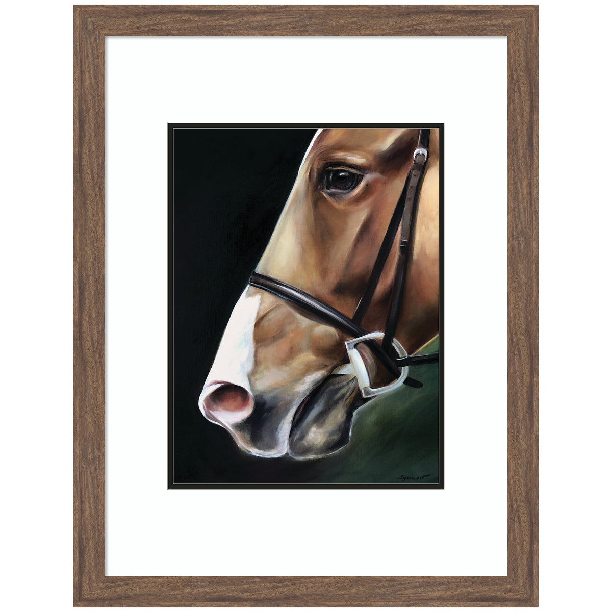 Chestnut Horse by Mary Sparrow Framed Wall Art Print