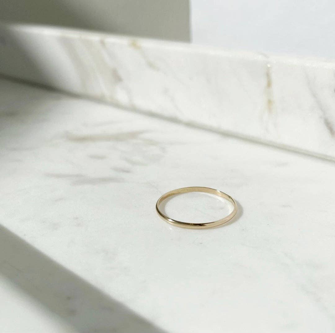 Minimal Midi Ring: 14k Gold Fill