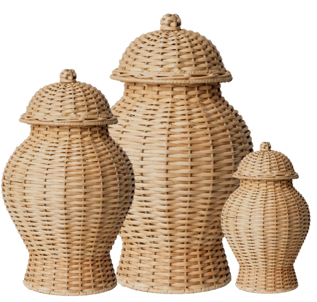 Round Wicker Jar (3 Sizes)