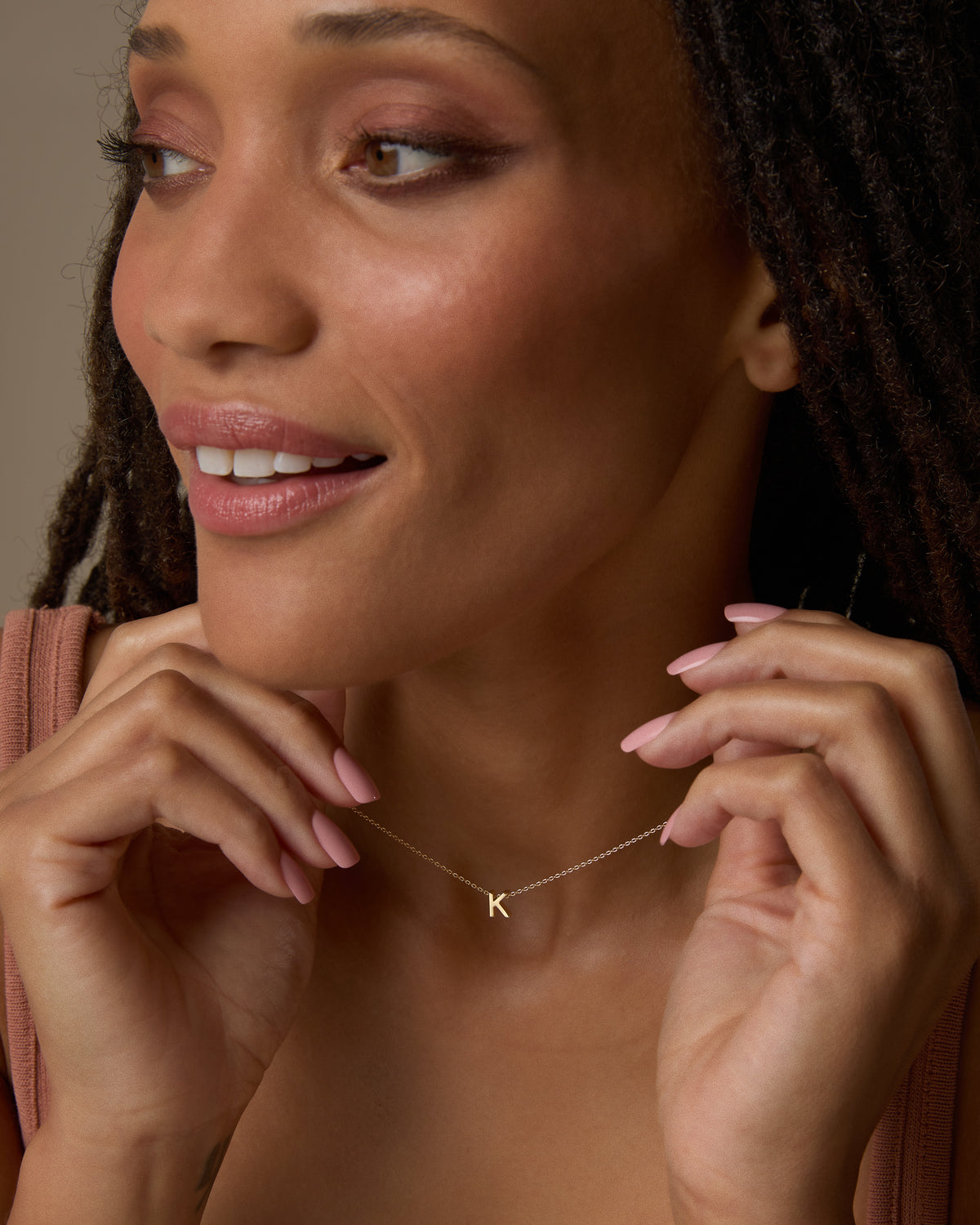 Just For You Initial Necklace — R