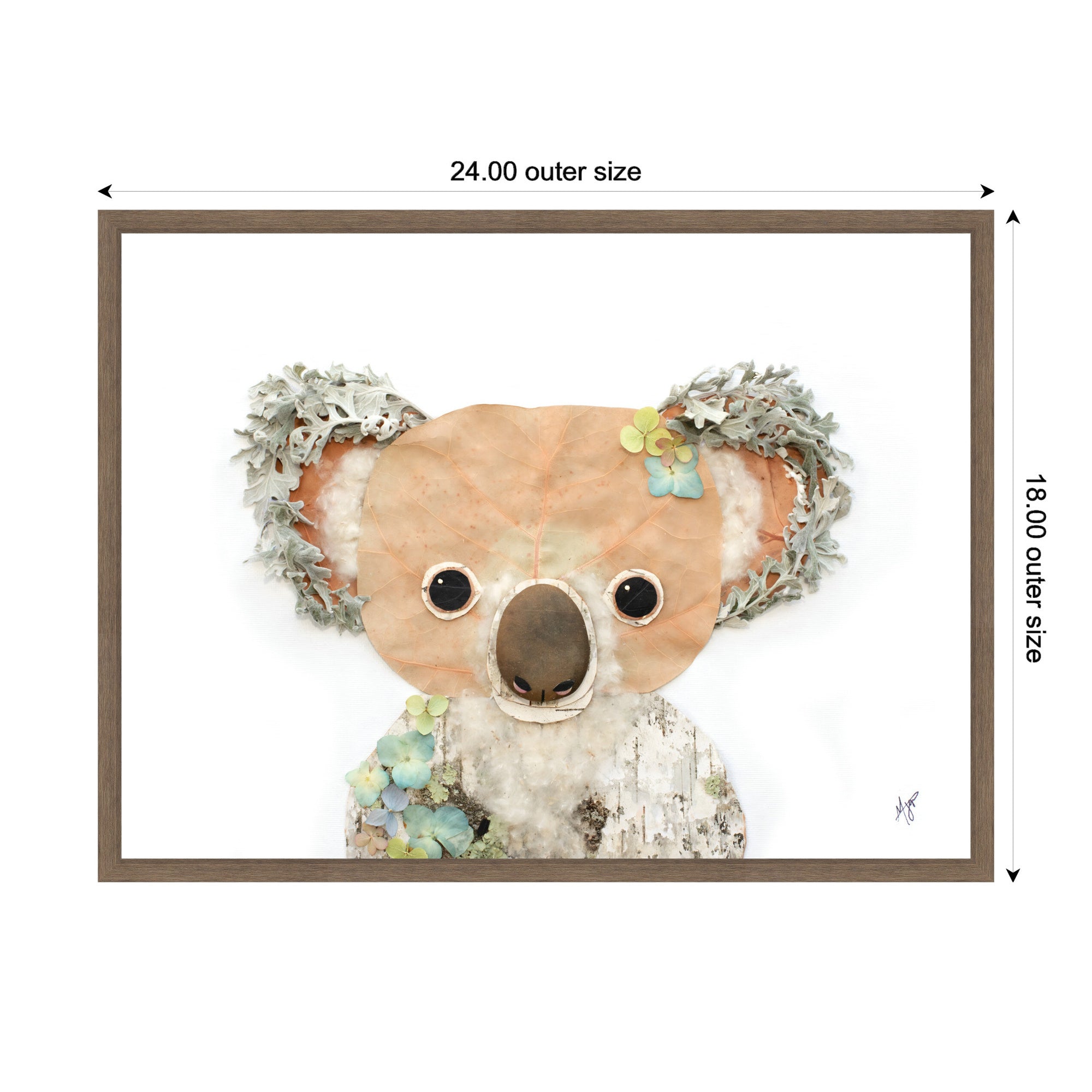 Koala by Madeline Jeppesen Framed Canvas Wall Art Print