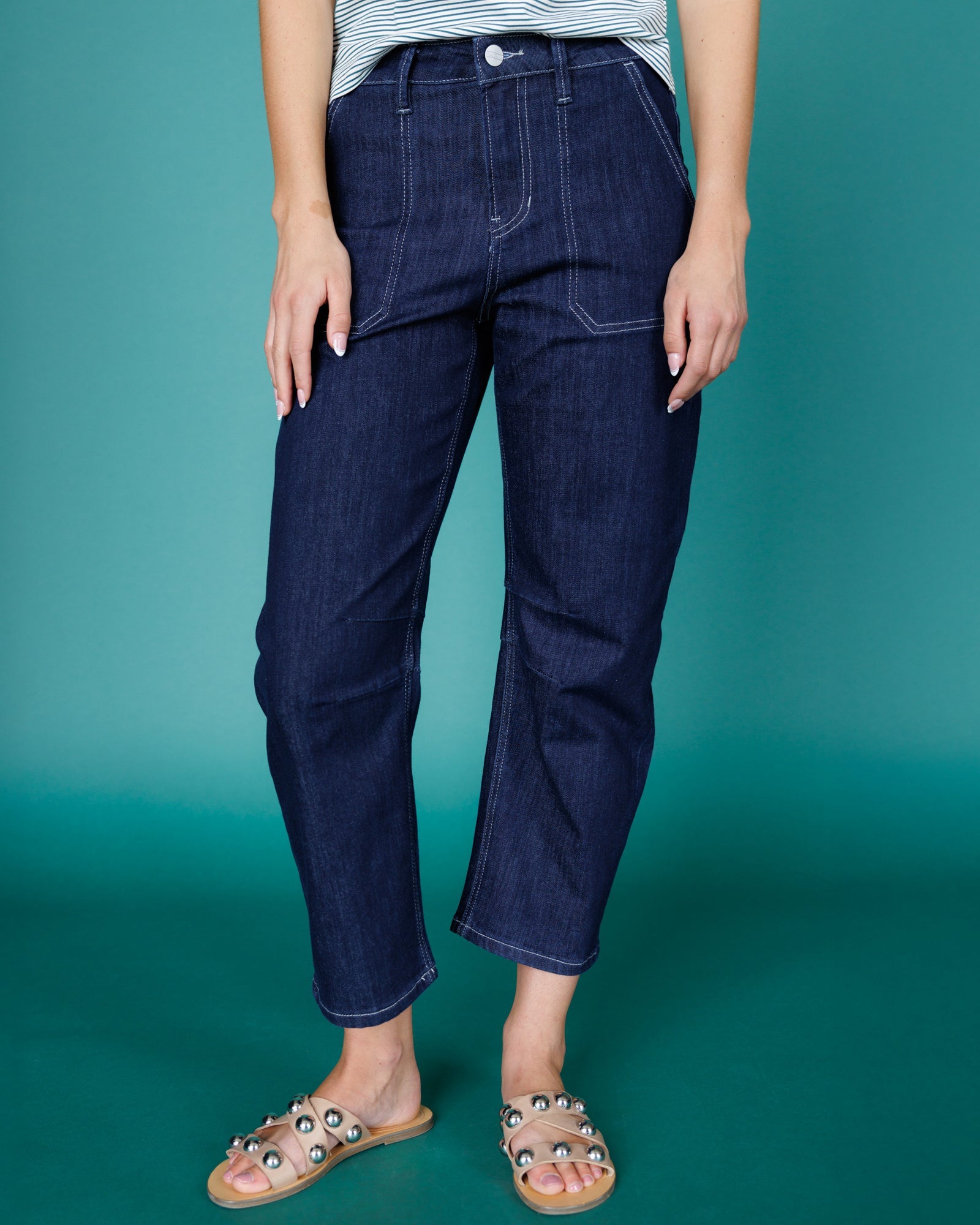 Super High Rise Barrel-Leg Jeans