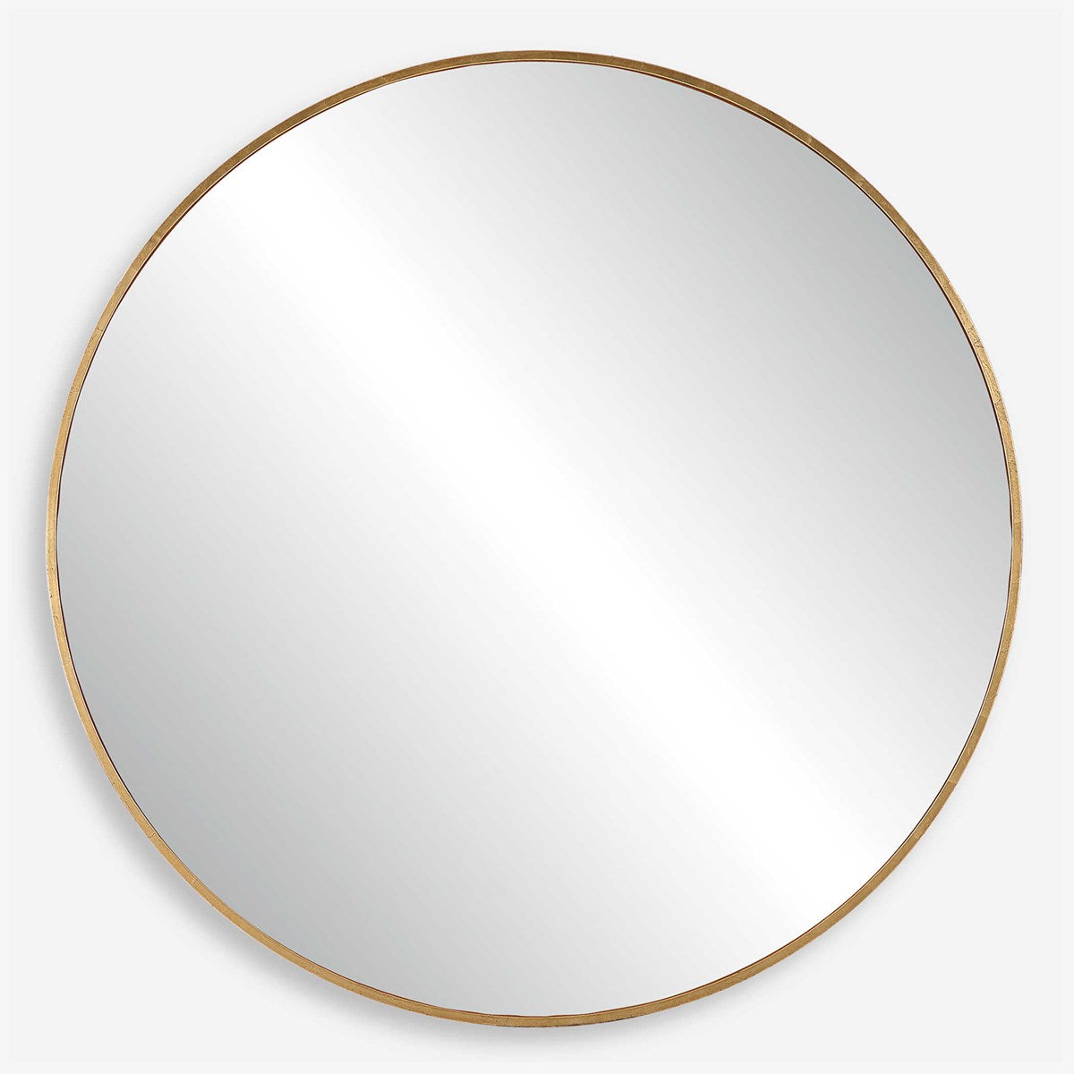 Louis Large Round Mirror, Gold