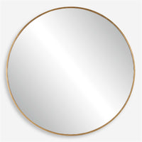 Louis Large Round Mirror, Gold