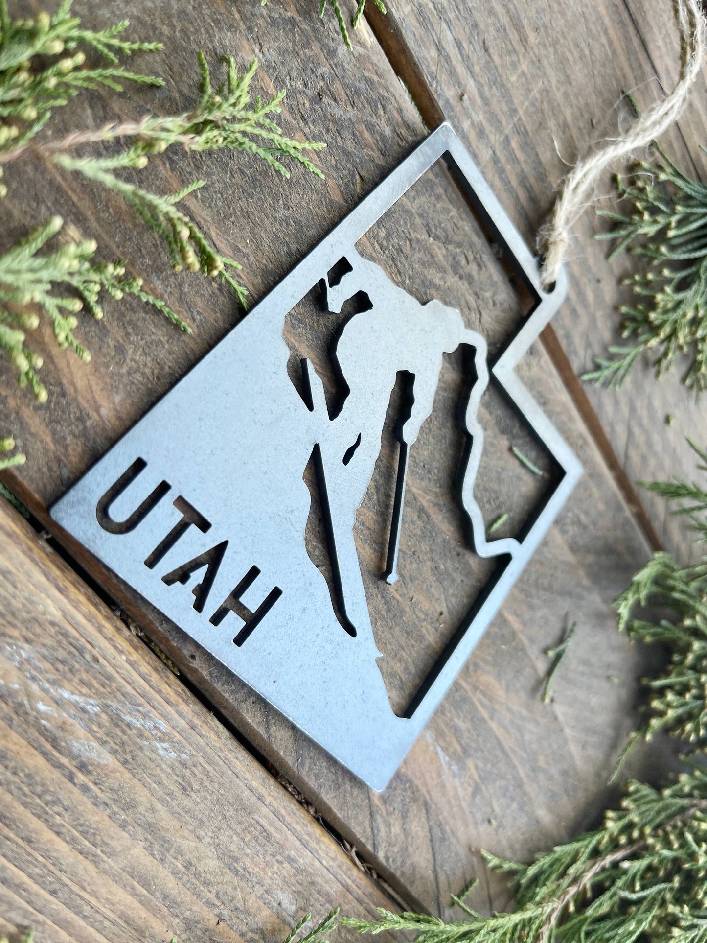 Utah State Ski Mountain Ornament