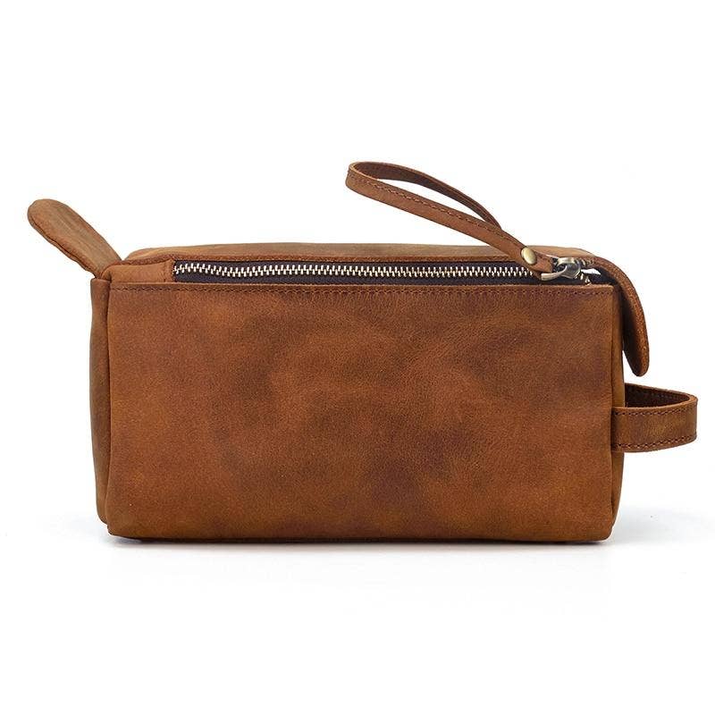 Handcrafted Leather Toiletry Bag