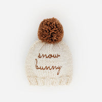 Snow Bunny Pecan Beanie Hat for Baby & Kids