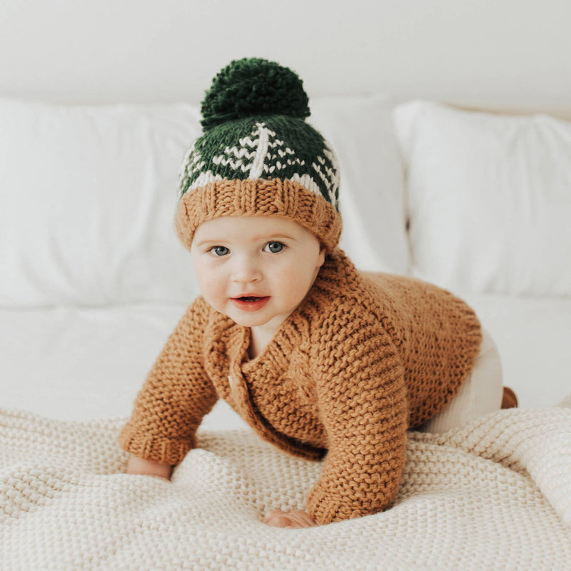 Forest Knit Beanie Hat Loden Baby & Kids