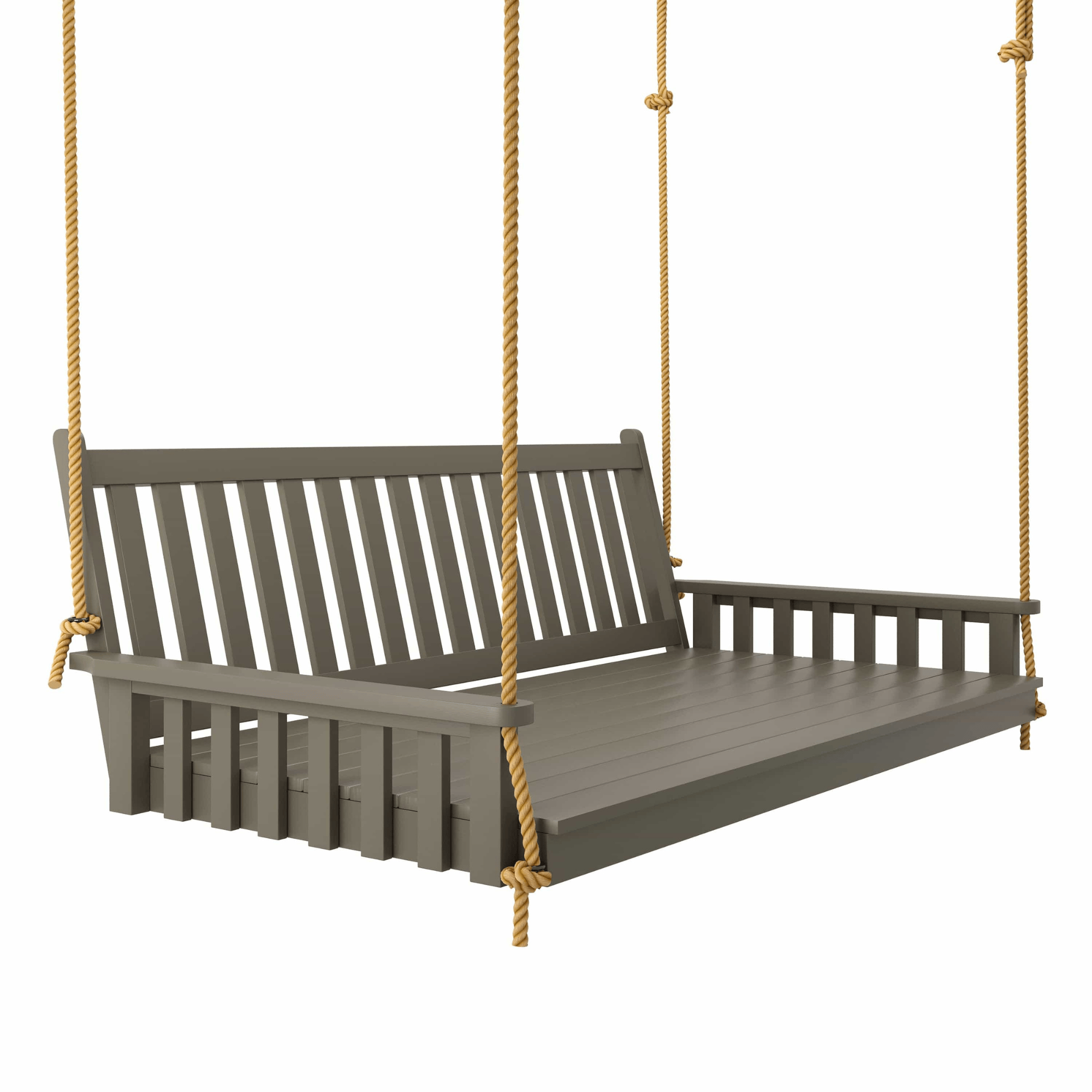 Keystone Amish Co. 4 Foot Franklin Porch Swing Bed, Olive Grey Paint