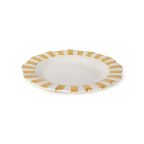 Yellow Stripe Dinner Plate | 10 in (Set of 2)