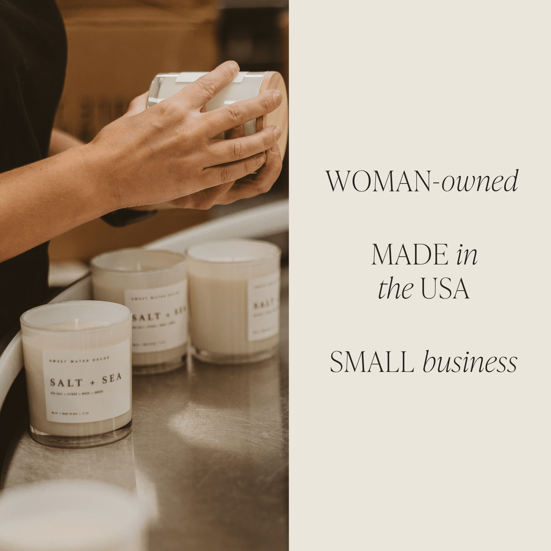 Palo Santo Patchouli Soy Candle - White Jar - 11 oz