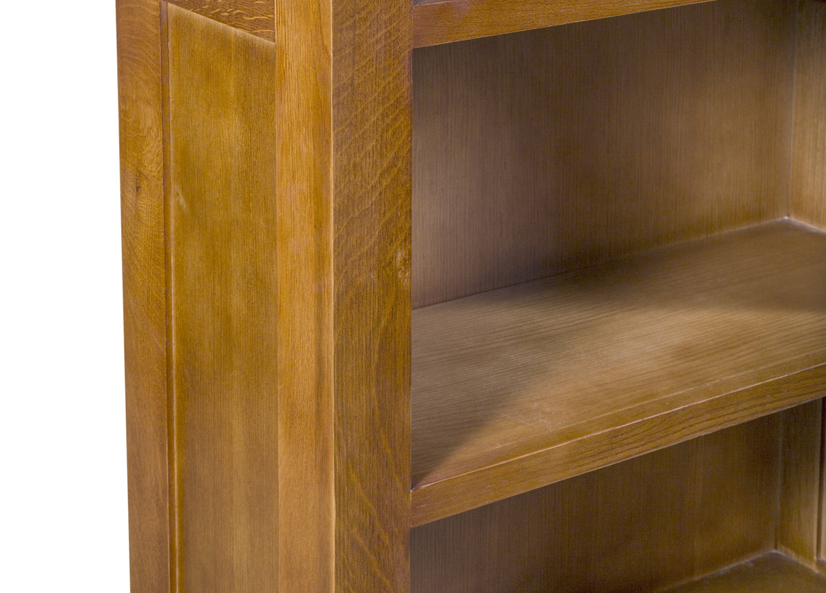 Mission Quarter Sawn Oak Open Shelf Bookcase