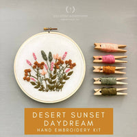 Hand Embroidery Kit - Desert Sunset Daydream