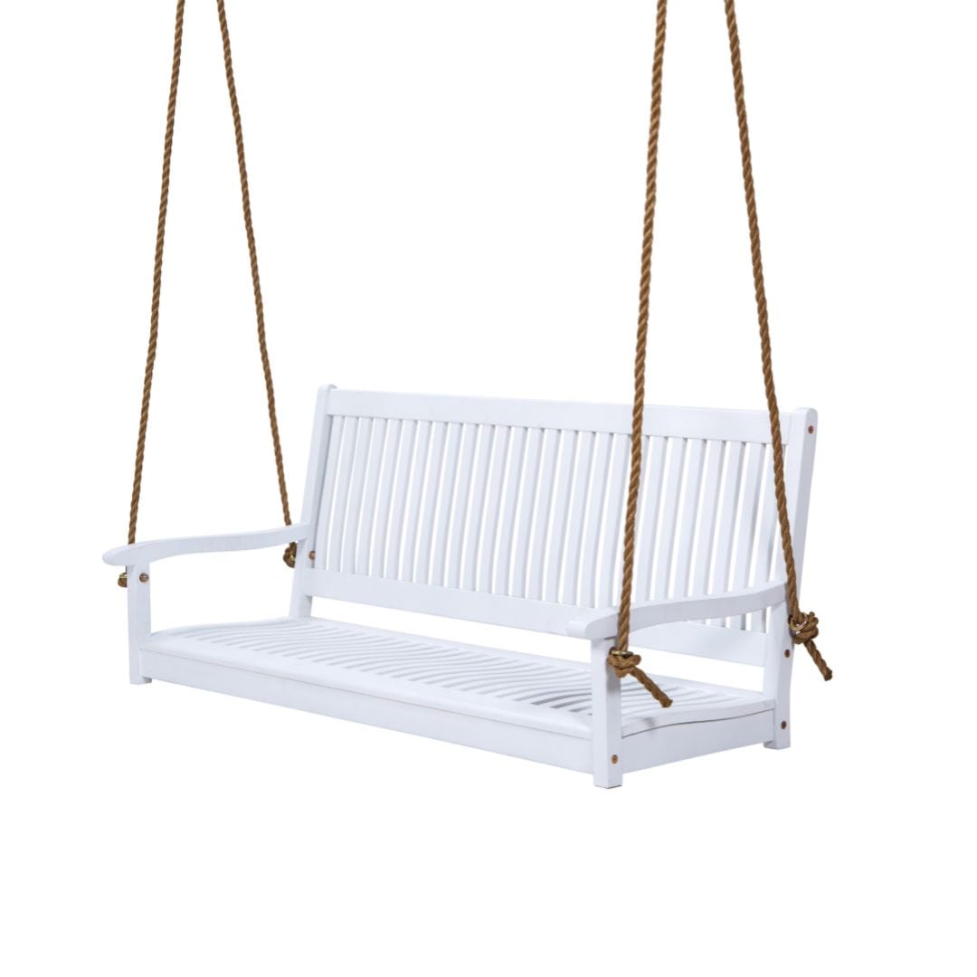 East Green Hayden Acacia Porch Swing
