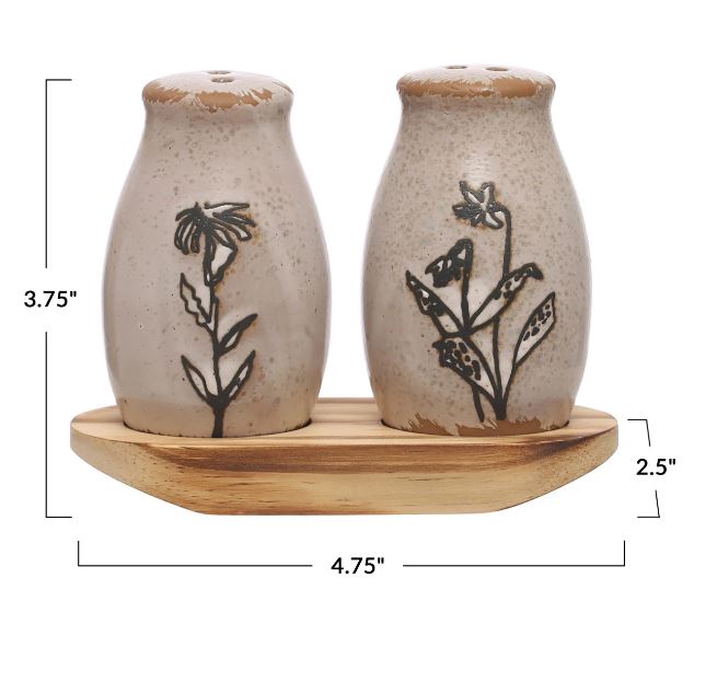 set of 3 - Salt & Pepper Shaker