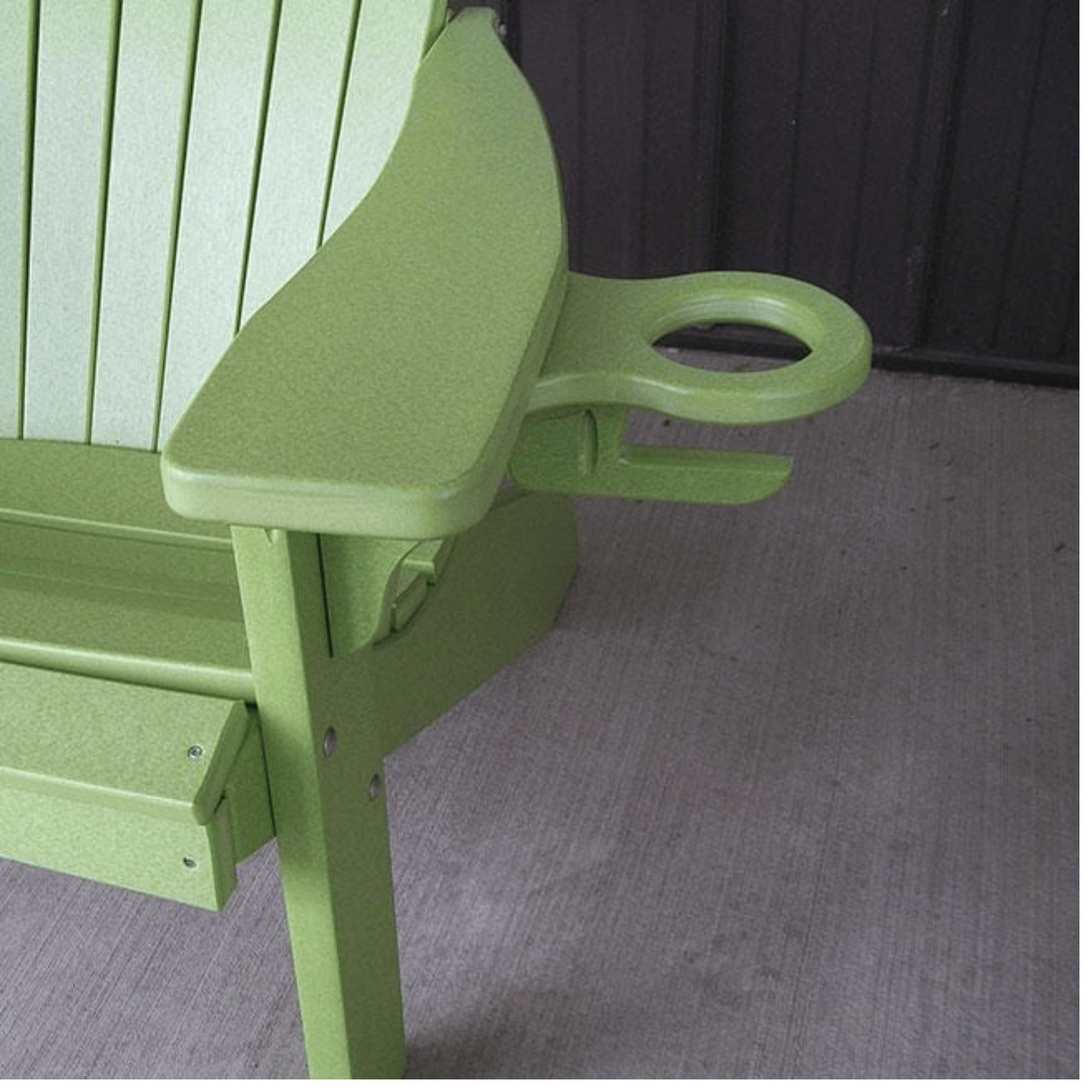 Keystone Amish Co. 4 Foot Franklin Recycled Plastic Swing Bed, Bright White