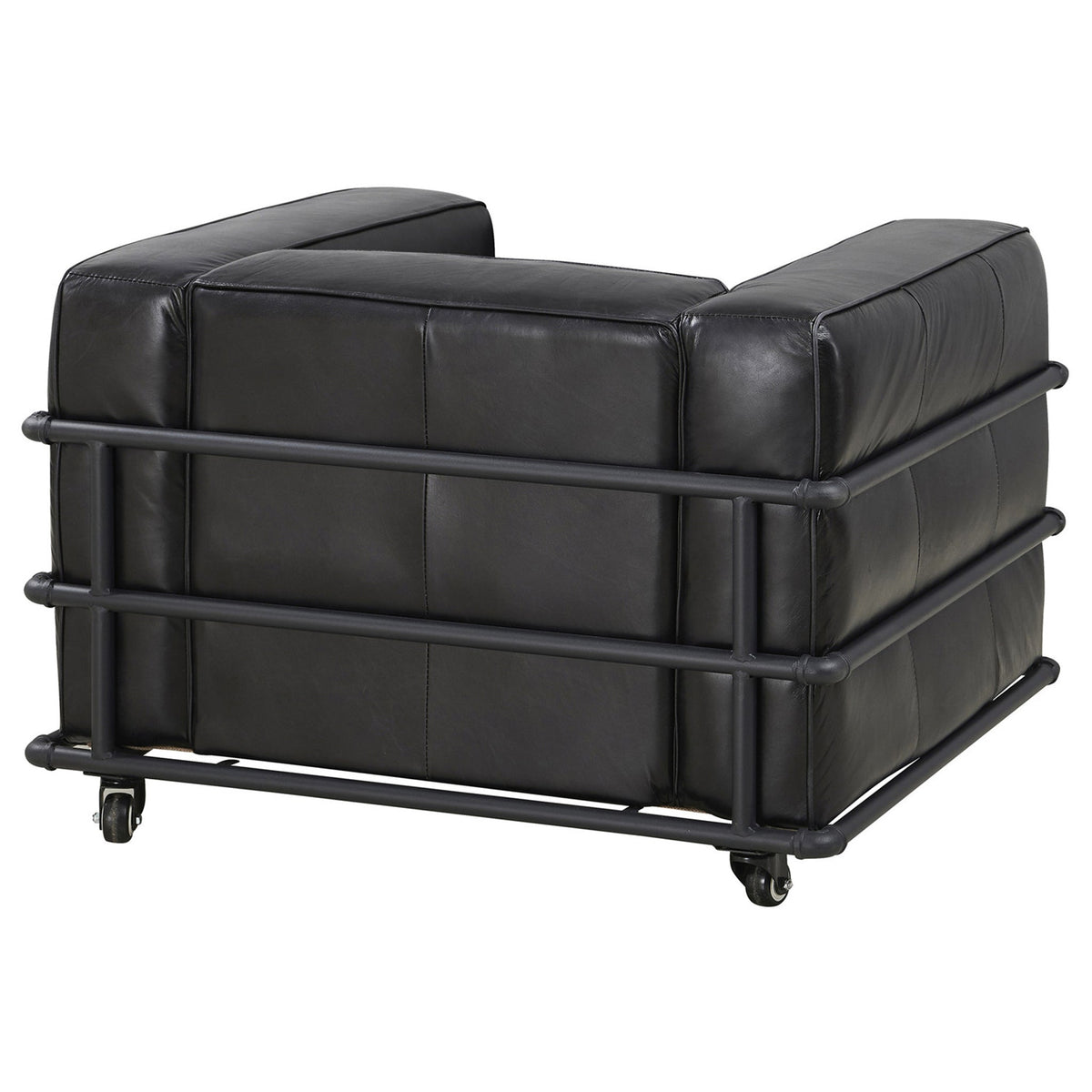 Henry Industrial Modern Leather Arm Chair (2 Colors Available)
