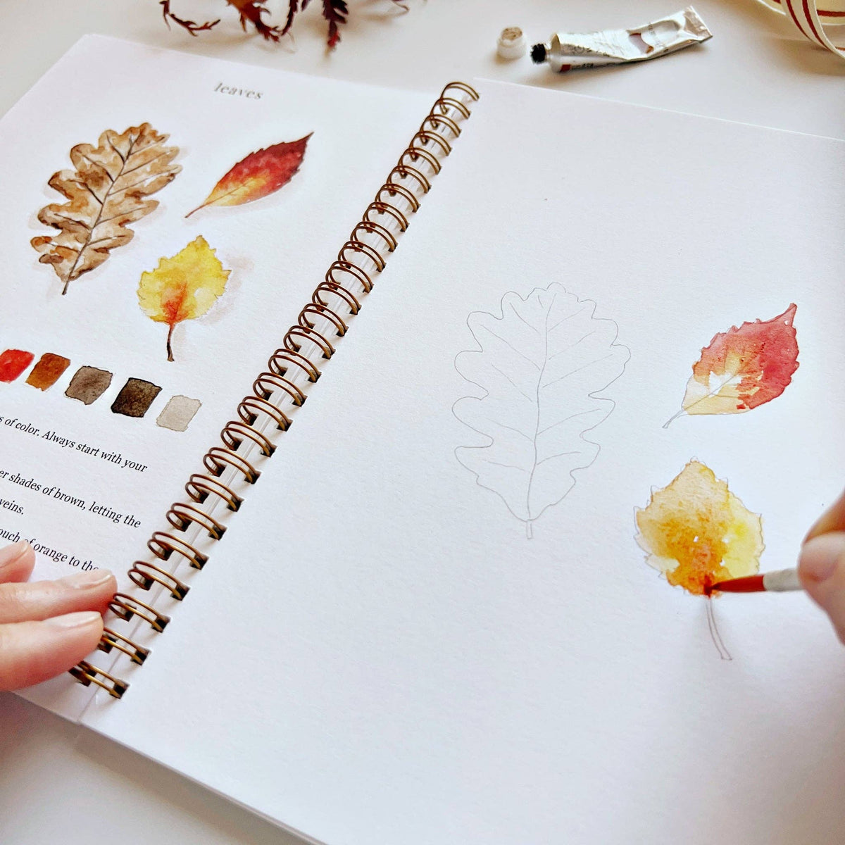 Autumn Watercolor Book