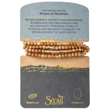 Stone Wrap Bracelet/Necklace