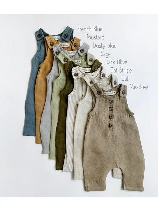 Pierre ll Linen Overall Buttoned Jumper