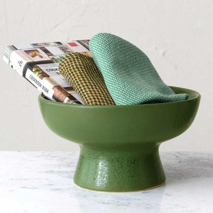Footed Stoneware Bowl