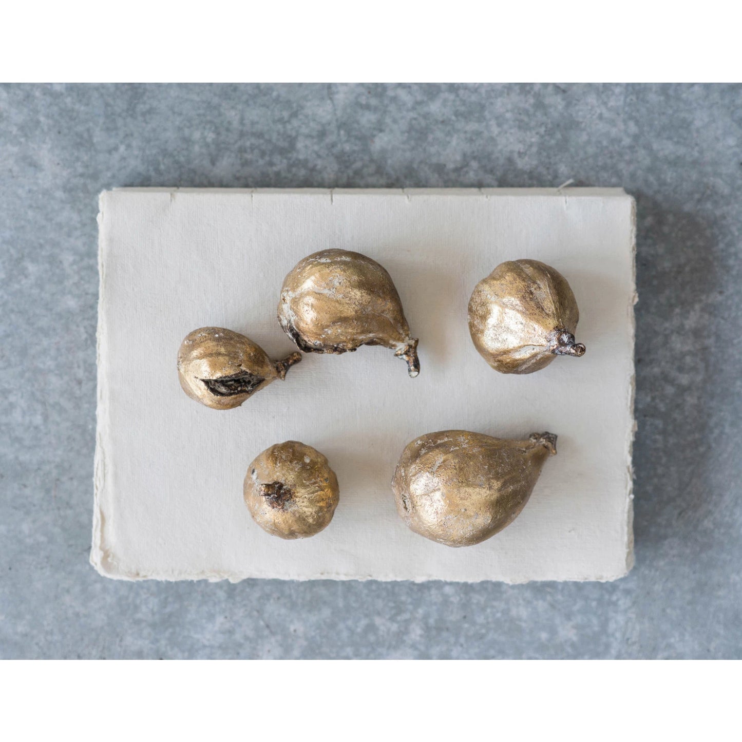 Resin Figs w/ Antique Finish- Set of 5