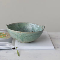Stoneware Berry Bowl w/ Handles