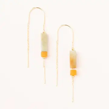 Rectangle Stone Earrings