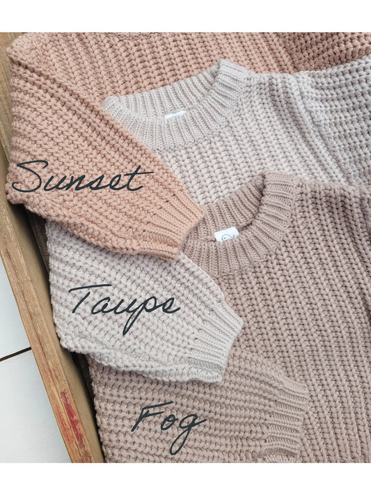 Chunky Braided Knit Sweater