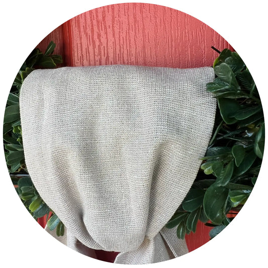 Vintage Linen Wreath Sash